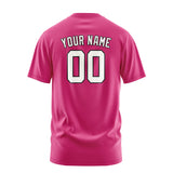 Custom Pink White T-Shirt