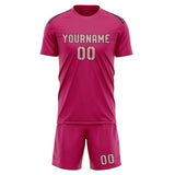 Custom Pink Light Pink Soccer Set