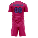 Custom Pink Light Purple Soccer Set