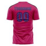 Custom Pink Light Purple Soccer Jersey