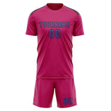 Custom Pink Light Purple Soccer Set