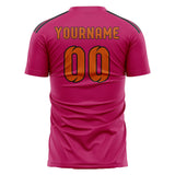 Custom Pink Orange Soccer Jersey