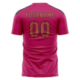 Custom Pink Copper Rose Soccer Jersey