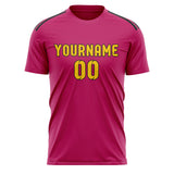 Custom Pink Gold Soccer Jersey
