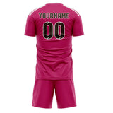Custom Pink Brown Soccer Set