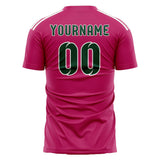 Custom Pink Green Soccer Jersey