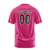 Custom Pink Dark Green T-Shirt