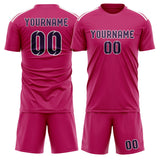 Custom Pink Purple Soccer Set