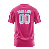 Custom Pink Light Blue T-Shirt