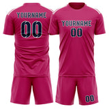 Custom Pink Blue Soccer Set