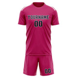 Custom Pink Navy Soccer Set