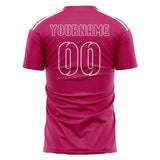 Custom Pink Pink Soccer Jersey