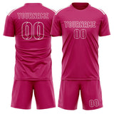 Custom Pink Pink Soccer Set
