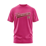 Custom Pink Crimson Red T-Shirt