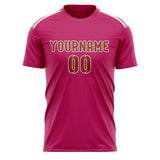 Custom Pink Coral Red Soccer Jersey