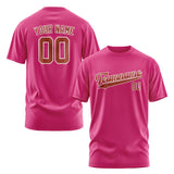 Custom Pink Coral Red T-Shirt