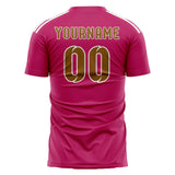 Custom Pink Khaki Soccer Jersey