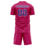 Custom Pink Light Purple Soccer Set