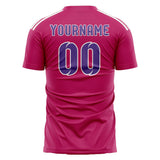 Custom Pink Light Purple Soccer Jersey