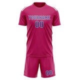 Custom Pink Light Purple Soccer Set