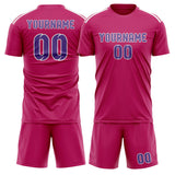 Custom Pink Light Purple Soccer Set