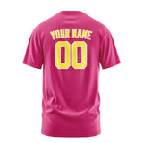 Custom Pink Light Yellow T-Shirt