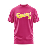 Custom Pink Light Yellow T-Shirt