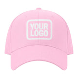 Custom Light Pink Pale Ice Blue Hat