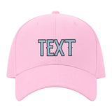 Custom Light Pink Dark Grey Hat