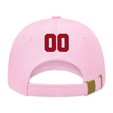 Custom Light Pink Crimson Red Hat 13B21714