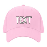 Custom Light Pink Pale Ice Blue Hat