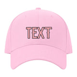 Custom Light Pink Light Emerald Green Hat