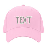 Custom Light Pink Light Green Hat