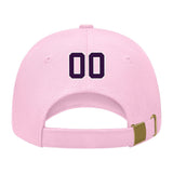 Custom Light Pink Gray Hat 13B21807