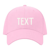 Custom Light Pink Pale Ice Blue Hat 13B21818