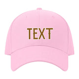 Custom Light Pink Dark Green Hat