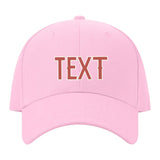 Custom Light Pink Emerald Green Hat