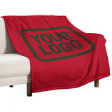 Custom Red Dark Olive Blanket