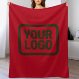 Custom Red Dark Olive Blanket