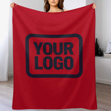 Custom Red Steel Blue Blanket