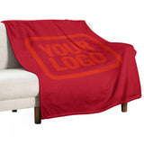Custom Red Orange-Red Blanket