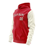 Custom Red Cream Hoodie 1414030314B31703