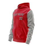 Custom Red Gray Hoodie 1414040414B31704