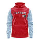 Custom Red Light Blue Hoodie 1414080814B31708