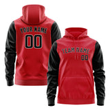 Custom Red Black Hoodie