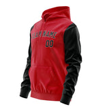 Custom Red Black Hoodie 1414171714B31817