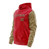 Custom Red Light Khaki Hoodie 1414252514B31725