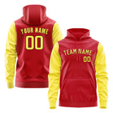 Custom Red Light Yellow Hoodie