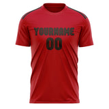 Custom Red Brown Soccer Jersey