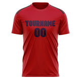 Custom Red Purple Soccer Jersey
